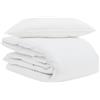 vidaXL Coperta estiva vidaXL con cuscini, 2 pezzi, bianca, imbottita in piuma