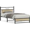 vidaXL Struttura letto senza materasso rovere Sonoma 107x203 cm materiale a base di legno
