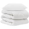 vidaXL Set di lenzuola con cuscini, 2 pezzi, bianco, microfibra