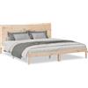 vidaXL Letto in legno massiccio extra lungo senza materasso 200x220 cm