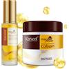Karseell Maca Essence Set riparatore per la cura dei capelli Maschera per capelli Collagene Olio di argan 500 ml + 50 ml