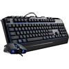 Cooler Master Devastator 3 Combo: tastiera e mouse da gioco - Tastiera a membrana con illuminazione LED a 7 colori, tasti multimediali dedicati
