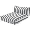Blomus Letto da esterno Blomus -STAY- modello Lily, bianco/nero, 120 x 190 cm