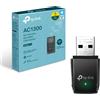 TP-Link Archer T3U AC1300 USB WLAN Stick Adapter (fino a 867 Mbps su 5GHz e 400 Mbps su 2.4GHz, USB 3.0, MU MIMO, compatibile con Windows 11/10/8.1/8/7/XP, Mac OS 10.15 e precedenti)