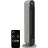 HOMCOM Stufa Elettrica Oscillante a 3 Modalità, Temperatura Regolabile e Telecomando, Ø25x73.5 cm, Argento|Aosom