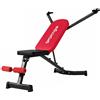 SPORTNOW Panca pesi pieghevole con bande elastiche, schienale regolabile ed estensione gambe | Aosom Italy
