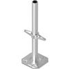 Scafom-rux piedi regolabili ponteggio - [Lunghezza 60 cm] piedini regolabili per ponteggi - piede per ponteggio - piede ponteggio - piede per impalcature - piede regolabile per ponteggio