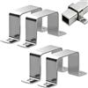 XoeLLe 4 fascette per tubi quadrati per porte di casa e finestre (40 x 40 mm)