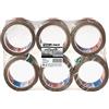 Tesa 58175-00000-00 6 x Nastro da Imballo Standard, Avana | Nastro Adesivo per Pacchi con Supporto in PP - Privo di Solventi e Resistente agli UV, Silenzioso
