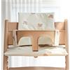 WIYETY Cuscino per seggiolone Stokke Tripp Trapp: cuscino per seggiolone pappa impermeabile in 2 pezzi, cuscino per seggiolone morbido e rimovibile per neonati, facile da pulire, facile da attaccare