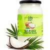 CIBO CRUDO crudo biologico vegan CiboCrudo Olio di Cocco Biologico, Vergine -1000ml-Coconut Oil, Olio di Cocco Alimentare Puro, Olio di Cocco per Capelli e Corpo, Olio Cocco Naturale Bio Confezionato in Vetro, Etichette in Italiano