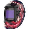 YESWELDER Maschera Saldatura Autoscurante Colore Vero, 10X9 cm Casco per Saldatura Grande Schermo, Solar Power/Pila Sostituibile, 4 Sensori d'arco Ampio schermo 4/5-9/9-13 per TIG MIG ARC CUT GRIND