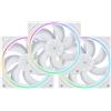 Thermalright TL-S12W - Ventola per CPU da 120 mm, con effetto luce ARGB, ventola per computer PWM Silent con velocità di 1500 giri/min, ventola di raffreddamento CPU, colore bianco (confezione da 3)