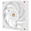 Thermalright TL-K12W - Ventola di raffreddamento PWM ad alte prestazioni da 120 mm, ventola PWM silenziosa per PC con 2150 giri/min, ventola per CPU bianca