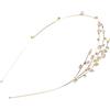 Garneck Cerchietto per Chioma Donna Sposa, Lega Oro Pietre Ramo | Elegante, Leggero e Comodo, Non Stretto, per Matrimoni e Feste, Accessori Chioma Ragazza