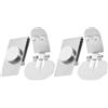 DEARMAMY Clip Portacravatta Magnetica Invisibile Accessori Eleganti 2 Paia in Acciaio Inossidabile, Design Antiswing e Magnete Automatico per Cravatta senza Pieghe