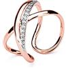 Brosway Anello Donna, Anello a Fascia in Ottone con Simbolo Infinito | Collezione Ribbon - BBN32