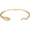 Elli Bracciale Bracciale Elli PREMIUM da donna con motivo a serpente aperto in argento sterlino 925 placcato oro