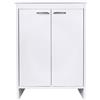 Mobile Lavanderia da Esterno 60x49x84 cm in PVC Bianco