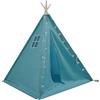 Cuisaincraty Tenda per Bambini 120x120x140cm con Luce, Tipi per Ragazzo 1,6m in Cotone Lino per Camera, Giardino, Spiaggia, Casetta da Gioco per Interno ed Esterno con Tappeto, Ghirlanda 3m