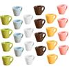 UPKOCH Set 24 Pezzi Miniature Tazzine in Resina per Casa delle Bambole, Tazze Piccole per Decorazione Mini Paesaggi e Progetti DIY