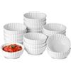 UIBFCWN Set di 20 Ciotole Rotonde per Salsa di Soia, 7 X 7 X 3cm, Ciotoline per Aperitivo, Piccole Ciotole per Spezie, Mini Ciotole in Ceramica per Salsa, Condimenti, Sushi, Dip, 40ml