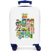 Disney Joumma Disney Toy Story - Valigia trolley bianca, 33 x 50 x 20 cm, con combinazione laterale, 28 l, 2,2 kg, 4 ruote doppie, bagaglio a mano