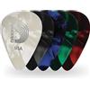 D'Addario 1CAP6-10 Confezione da 10 Plettri Duri Assortiti Planet Waves, di Perla, in Celluloide