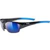 Uvex blaze III, occhiali sportivi unisex, incl. lenti intercambiabili, comfort senza pressione e tenuta perfetta, black blue/blue, one size