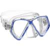 Mares Zephir Jr - Maschera subacquea per bambini con doppia lente temperata, micro-frame, faciale in siliter e fibbie EZ Adjust 360°