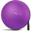 G5 HT SPORT Palla Fitness Gym Balls Premium Multifunzione Palla Pilates Anti-Scoppio [55/65/75/75 CM] Inclusa Pompa, Pilates, Esercizi, Ginnastica e Yoga (Ø 85 cm (Per Altezza Superiore A 189 Cm))