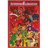 Grupo Erik: Poster Dungeons & Dragons - The Animated Series, 61 x 91,5 cm, Poster da parete con carta lucida e incorniciabile, D&D Gadget