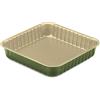 Guardini, Stampo quadro 24x24 cm, Acciaio con rivestimento antiaderente a base di Cera di Carnauba, Colore verde/beige, Made in Italy, Linea B-Nat