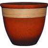 GROWSCAPE Classic Home and Garden Fioriera, Rosso Lava, Abigail 38,1 cm