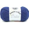 Lion Brand Yarn 215-109 Feels Like Butta - Filato blu reale, matassa