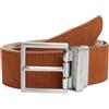 Tommy Hilfiger Uomo Cintura Hudson 3,5 cm in Pelle Reversibile, Blu (Winter Cognac), 110 cm