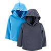 Simple Joys by Carter's 2-Pack Assorted Rashguard Sets Camicia Rash Guard, Blu Marino/Squalo, 2 Anni (Pacco da 2) Bimbo