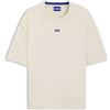 Hugo Maglione da Uomo San Carson-CP a Maniche Corte con Logo Blu, 121open Bianco, XL