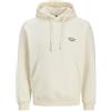 JACK & JONES Jorgreene Branding Sweat Hood Ch, Bianco Antico, XXL Uomo