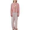 Schiesser Bambina Set Pigiama Lungo Senza Polsini 100% Cotone - Taglia 98 a 176
