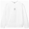 Armani Exchange Long Cuffed Sleeve Up, Front Logo Maglia di Tuta Uomo (Pacco da 1)