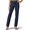 Lee Wrinkle Free Relaxed Fit Straight Leg Pant Pantaloni, Blu Imperiale, 36/Lungo Donna