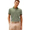 Tommy Hilfiger Uomo Maglietta Polo Maniche Corte Liquid Cotton con Chiusura con Bottoni, Bianco (Mountain Pine/Ivory Petal), XXL