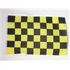 AZ FLAG Bandiera A Scacchi neri e gialli oro 45x30 cm Cordini