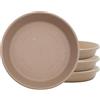 The HC Companies Sottovaso per vasi da Fiori, sottovaso in plastica per Esterni e Interni, Design Tradizionale per Il drenaggio dell'Acqua, Vassoio Rotondo Resistente ed Elegante (25,4 cm arenaria)