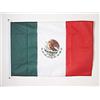 AZ FLAG Bandiera Nautica Messico 90x60 cm Poliestere Mesh Anelli Plastica | Uso esterno e nautico bandiera nautica messicana México resistente alle intemperie con doppie cuciture e bordi rinforzati
