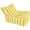 SXBCyan Copertura per Pouf Galleggiante (senza imbottitura) poltrona a sacco da piscina per adulti, in tessuto Oxford a righe, per sedia a sdraio da spiaggia e giardino(Yellow-stripe)