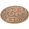 Ipetboom Applique Decorativa Rotonda 11cm in Ottone per Arredi | Installazione Semplice, Finitura Classica, Ornamento Intagliato per Porta, Mobile da Cucina, Letto