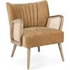 Decor Space Poltrona Virna per interno, Struttura In Legno Di Pino E Compensato 64 x 71 x 79h cm Mustard