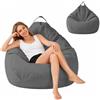BUERPINKING Pouf Poltrona per Bambini e Adulti, Poltrona Pouf Senza Riempimento,100x120 | Poltrona Sacco con Cerniera, Poltrona a Sacco per Camera da Letto, Ufficio, Soggiorno, Terrazza